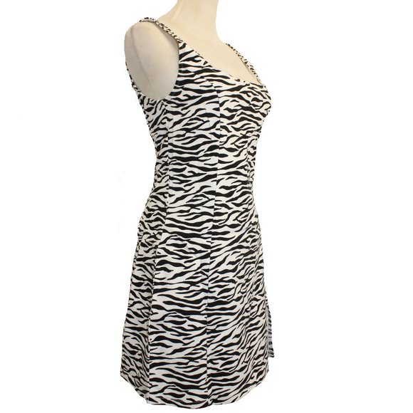 HOT HOT HOT Zebra Mini Dress - Picture 2 of 9
